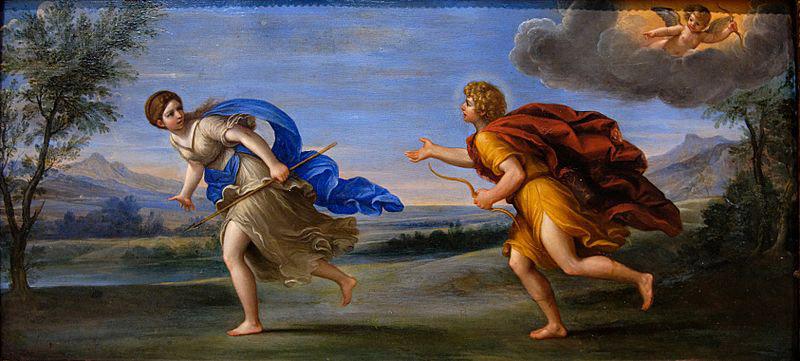 Francesco Albani Apollo and Daphne. oil painting image